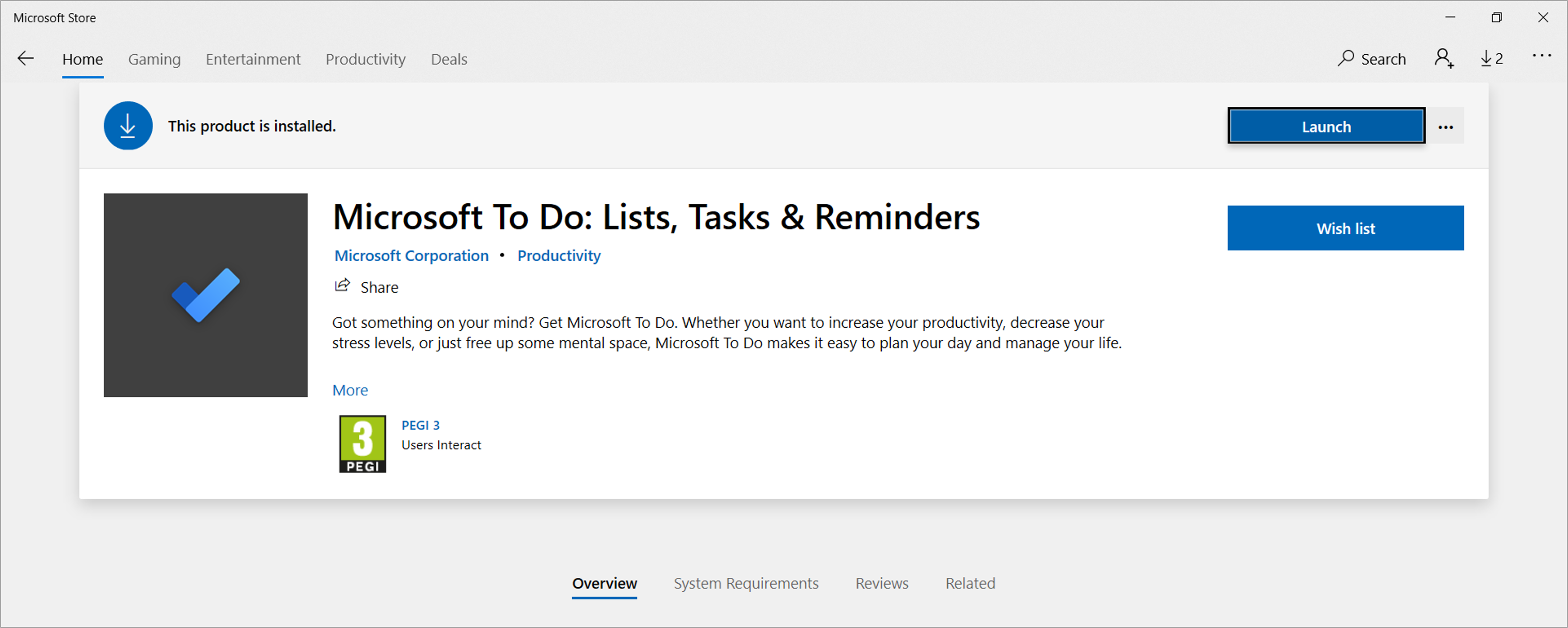 The To Do Desktop App